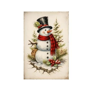 [Carastora] Carastora Christmas Snowman Blanket, Soft Plush Flannel Blanket, Suitable for beds, Sofas and Winter Decoration, Warm and Comfortable Holiday Blanket, Suitable for Children and Adults- 40x50 in