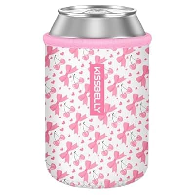 [KISSBELLY] Can Cooler Sleeve, Insulated Neoprene Can Sleeve Cover Reusable Can Drink Sleeve Holder for Beverages Cans Bottles BBQs Decor Party Favors