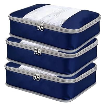 [POPPAP] Packing Cubes for 21" Suitcase Travel Luggage Organizers - Travel Organizer Bags Luggage Clothes Accessories Storage Carry on Suitcase Packing Pouches Bag For Men Women Kids 1/2X3PACK