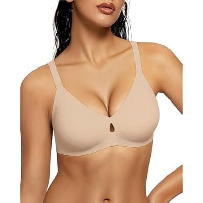 [LetsJoli] LetsJoli Wireless Bras for Women No Underwire Jelly Bras Seamless Push Up Full Coverage Bralettes Comfortable Everyday Bra