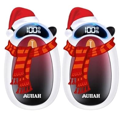 [AUIIAH] AUIIAH Hand Warmers Rechargeable with LED Display Magnetic 2 Pack, 4 Levels Heat, Portable Electric Hand Warmers Gifts for Christmas, Men, Women, Raynaud, Football, Camping, Hunting, Golf