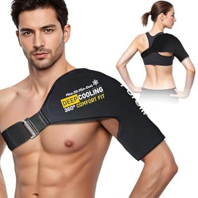 Shoulder Ice Pack Rotator Cuff Cold Therapy, Gel Ice Packs for Injuries Reusable with Long-Lasting Cooling, Thickened Ice Pack for Shoulder, Hot and Cold Pack for Pain Relief, Surgery Recovery Gifts