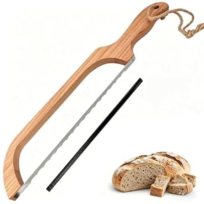 [TENGIZUOHZ] TENGIZUOHZ Premium Stainless Steel Serrated Bread Knife, 15.7-Inch Ergonomic Design for Homemade Bread, Ultra-Sharp Blade for Precise Slicing for Easy Cutting of More Foods