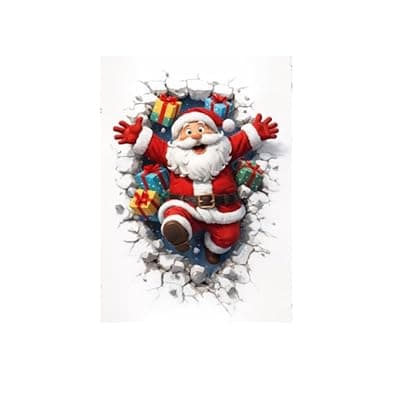 [Carastora] Carastora This Santa Claus Pattern Flannel Blanket is Perfect for Draping Over Sofas and beds. It's Warm and Lightweight, Making it a Great Home Decor Item and Gift. 40 x 50 in.