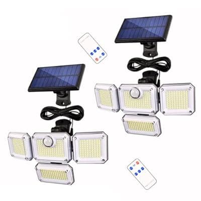[Virexalm] Virexalm Solar Lights Outdoor Motion Sensor,Stocking Stuffers Gifts for Adults Mom Men Teen,333 LED Solar Powered Security Flood Lights,IP65 Waterproof Wall Light for Garden Decor Patio Yard
