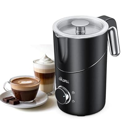 [COLDFILL] COLDFILL 8-in-1 Milk Frother, 13.5oz/600ml Detachable Milk Frother and Steamer with 3 Temp Settings, Electric Hot & Cold Foam Maker, Milk Warmer for Latte, Cappuccino & Hot Chocolate, Dishwasher Safe