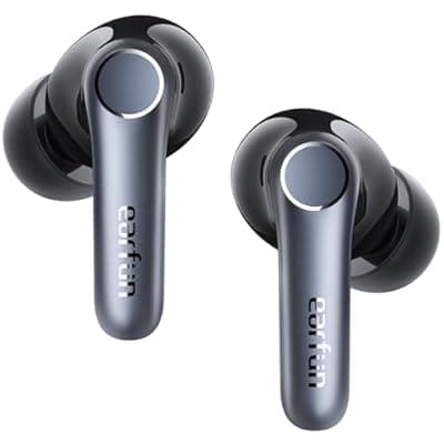 [EarFun] EarFun Air Pro 4 Adaptive Hybrid Noise Canceling Wireless Earbuds, Qualcomm Snapdragon Sound, aptX™ Lossless, 6 Mics AI CVC 8.0 Call, LDAC Hi-Res Audio, 52H Playtime, Bluetooth 5.4, in-Ear Detection