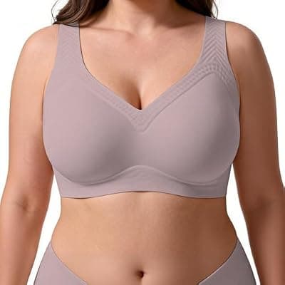 [Soft Intention] Soft Intention Jelly Wireless Bra,No Underwire Wireless Push Up Seamless Full Coverage Comfort Regular & Plus Size