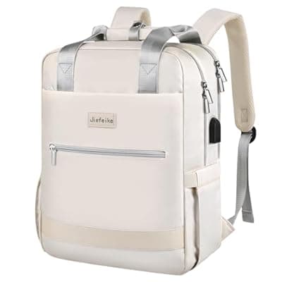 [Jiefeike] Jiefeike Travel Backpack for Women,15.6 Inch Laptop Work Business Flight Approved Backpacks with USB Port,Large Water-Resistant Computer Back Pack Anti-theft Nurse Teacher Bag College School Bookbag