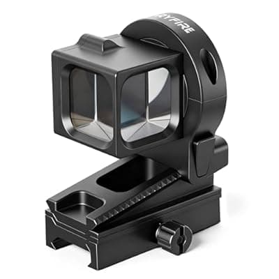 [GLORYFIRE] GLORYFIRE Corner Prism Sight 1× Magnification, Dual-Prism Optical System, Durable Aluminum Alloy Housing, 360° Rotatable Window, Picatinny Rail Observation Prism Optic