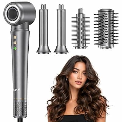 [Bopcal] Bopcal Hot Air Styler Wrap, Multi Hair Styler Dryer Brush, 110,000 RPM Fast Drying Hair Dryer Brush with Auto Curling, No Heat Damage Ionic Styler for Curl, Straighten & Volume
