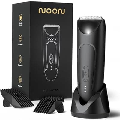 [CLEVEB] CLEVEB Body Hair Trimmer for Men & Women, Waterproof Rechargeable, Length Adjustable, Multifunctional Shaver with LED Indicator