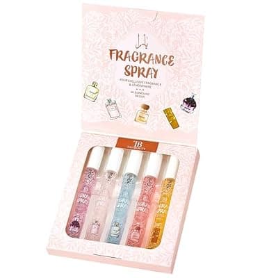 [ADMD] ADMD 5-Pack Scented Body & Room Sprays,10ml Travel Size | Floral,Fruity & Vanilla Blends Skin-Safe, Fine Mist for Women, Gift Ideas Tao Beauty Fragrance Spray