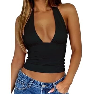 [CAPE CLIQUE] CAPE CLIQUE Rave Outfits for Womens Y2K Rave Tops Sexy Going Out Body Print Baby tee Summer Festival Sleeveless Cami Tank Top