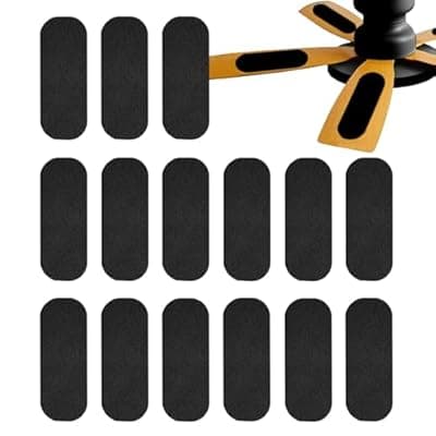 [PKWYF] 15 Pack Ceiling Fan Filters for Blades, Activated Carbon Filters,Easy to Stick Air Filter Pad is Used to Eliminate Household Kitchen Odors and Dust Pollutants Making the Air Fresh