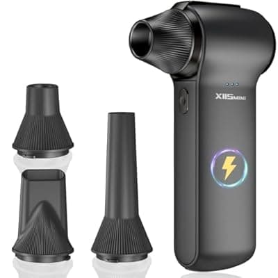 [HTAIER] Compressed Air Duster 180000RPM – Super Power Cordless Electric Air Duster with 3-Speed Turbo Fan, Rechargeable Air Blower for Computer, Keyboard, Car, Camera & Home Cleaning