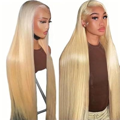 HC 613 Lace Front Wig Human Hair 5x5 HD Transparent Straight Wigs Pre Plucked with Baby Hair Glueless Unprocessed Brazilian Lace Frontal Wigs 180% Density 26 Inch Closure wig