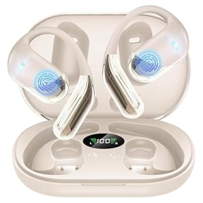 [Paekole] Paekole H5 AI Translation Earbuds: Real-Time 2-Way Language Translator Device (198+ Languages) for Face-to-Face & Travel, Bluetooth Headphones, Audifonos Traductores - Classic Khaqi