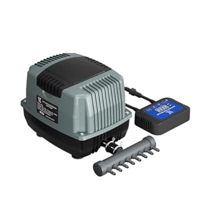 [LYCLEAN] LYCLEAN High-Flow Diaphragm Air Pump, 18W Hydroponic Air Pump with 40 L/min, 0.035Mpa Aquarium Air Pumps with Adjustable Controller, Pond Air Pump for Aquarium, Fish Farm, Seafood Restaurant Air Pump