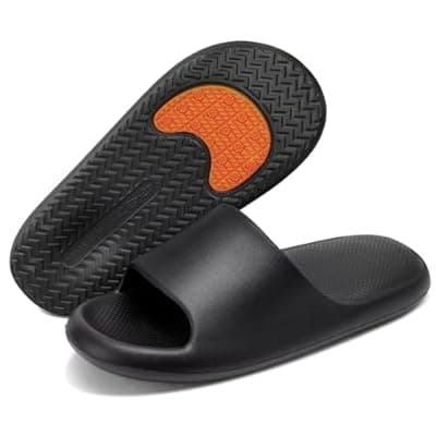 [Maibloln] Maibloln Anti-Slip Shower Slippers Quick-Dry Comfortable House Sandals Lightweight Bathroom Shoes with Non-Slip Tread for Indoor Bathroom Dorm Pool Swimming Beach
