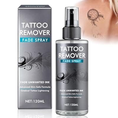 [Richie House] Tattoo Remover Spray - Maximum Strength Tattoo Fading Spray - Natural, Non-Invasive Formula to Lighten Unwanted Ink, Ideal for Cover-Ups, Nourishes Skin