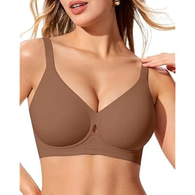 [LetsJoli] LetsJoli Wireless Bras for Women No Underwire Jelly Bras Seamless Push Up Full Coverage Bralettes Comfortable Everyday Bra