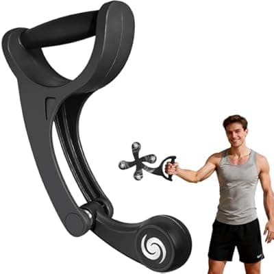 [SOHIDAS] SOHIDAS Arm Workout for Men and Women Weighted Ropeless Battle Rope for Home Gym Arm Trainer Workout Fitness Equipment 360° Hand-Crank Forearm Trainer for Full-Body HIIT, Low-Impact Aerobic Training