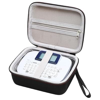 [L LTGEM] LTGEM Case Compatible with Brother PT-M95 P-Touch Monochrome Label Maker, Office Travel Carrying Storage Bag - Black+Gray(Case Only)