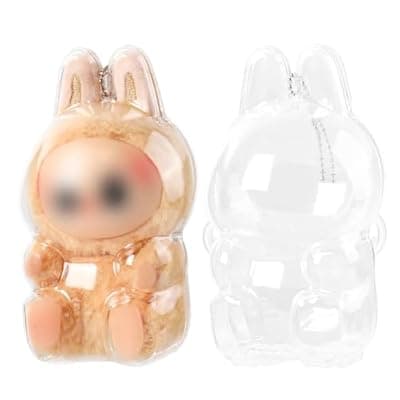 [LLUKEME] 1Pcs Water-Splash Resistant and Dustproof Display Protective Case for 15cm Dolls, Clear Protective Case Compatible for 15cm Sitting Doll Premium Display Case (1Pcs, Doll not Included)