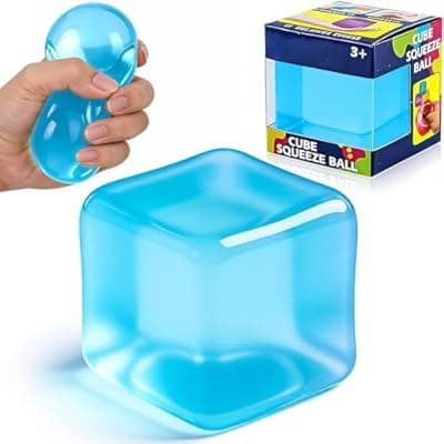 [ZLHPJY] Cube Squishy Stress Relief Toys: Clear Sensory Fidget Toys for Anxiety & ADHD, Soft Slow Rising Squeeze Toys for Desk Office, Cool Gadgets for Men and Women Gifts for Father Monther Teens&Adults