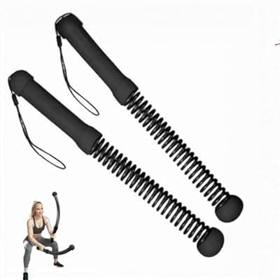 [MUYIWEIDEN] Weighted Ropeless Battle Ropes,Cordless Workout Ropes for Home Gym, Portable Exercise Rope for Strength Building, HIIT and Low-Impact Aerobic Training for Women&Men (Black)