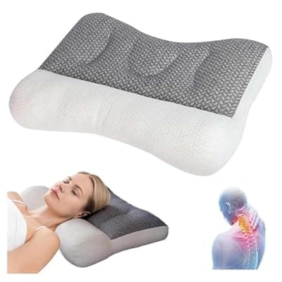 [HINNVCL] HINNVCL Pillow for Sleep Apnea, Orthopedic Deep Sleep Pillow, Pro Ease Sleep Apnea Pillow, Ergonomic Pillow for Neck and Shoulder, Pillow for Side, Back, Stomach Sleepers