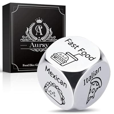 [Aursy] Aursy Mother s Day Gifts for Women, Date Night Food Dice, Gifts for Men Father Day, Birthday Gifts for Him Kids Women Adults Mens Gifts, Couple Wedding