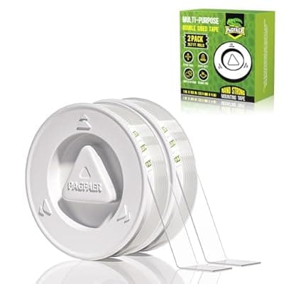 [PAGFAER] PAGFAER Double Sided Tape Heavy Duty, 2 PCS Extra Large 160 Inch Nano Tape, Transparent Strong Double Sided Adhesive Mounting Tape, Clear Picture Hanging Strips for Wall, Poster, Carpet, Craft