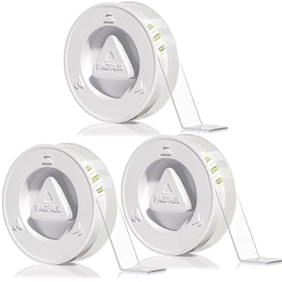 [PAGFAER] PAGFAER Double Sided Tape Heavy Duty, Double Sided Mounting Nano Tape 16.4FT, Clear & Tough Two Sided Adhesive Tape, Removable Picture Hanging Strips for Wall, Poster, Carpet, Home Office, 3 Pack