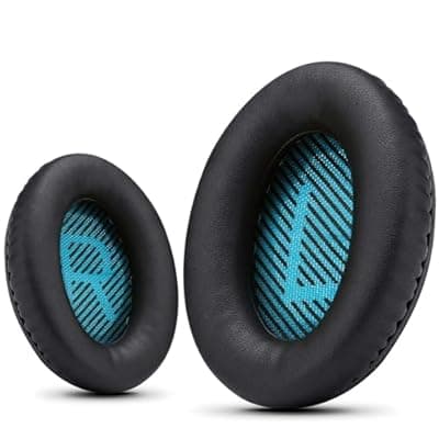[Krone Kalpasmos] Professional Replacement Bose Headphone Covers, Bose Replacement Headphone Pads for QuietComfort 35 ii/QC35/QC25/QC2/QC15/Ae2/Ae2i/Ae2w/SoundTrue & SoundLink, by Krone Kalpasmos – Blue