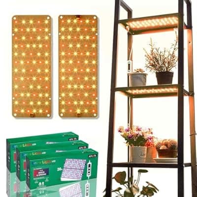 [APLANT] APLANT Grow Light, 3-Pack 20W Ultra-Thin LED Grow Lights for Indoor Plants Full Spectrum, 6/12/16H Timer Plant Light, 132 LEDs Under Cabinet Plant Growing Lamp Strip for Seedlings, Veg, Flowers