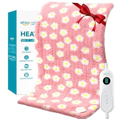 ALLJOY King Size Heating Pad for Back Pain Relief, 33”x 17” Extra Large Heating Pad for Period Cramps, FSA Eligible HSA, Portable Heat Pad for Neck and Shoulders, Birthday Gifts for Women Men Mom Dad