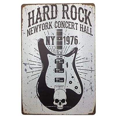 AIQIBAO Metal Vintage Tin Sign Decor-Rock Festival for Movie House Bar Pub Funny Wall Retro Art Sign 12" X 8"