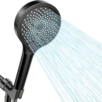[Aqua Access] Filtered Shower Head with Handheld, High Pressure Shower Head with Filters, 3 Modes Water Softener Shower Head with Detachable Filters, Reduce Dryness on Skin and Hair, Matte Black