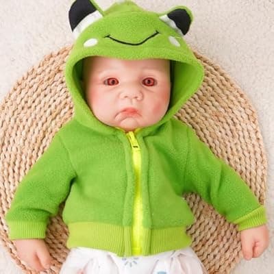 [GiggleBabble] GiggleBabble 16Inch Full Silicone Reborn Baby Doll boy,Eyes Open,4-5lbs Weighted,Soft Silicone Touch - Adult Collectible & Premium Gift,4.8/5 Stars 30+ Vine Tested-Ideal Gift for Birthdays & Holidays