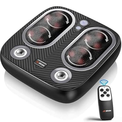 [JZBRAIN] JZBRAIN Foot Massager, Shiatsu Foot Massager Machine with Vibration for Plantar & Neuropathy, Electric Foot Massager for Fasciitis Relief & Circulation - 3 Intensity, 3 Modes