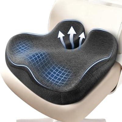 Thickened Seat Cushions for Office Chairs,Ergonomic Memory Foam seat Cushion，Sciatica Pain Relief Pillow for Long Sitting，Coccyx Cushion for Tailbone Pain,Office,Car,Pregnancy,Wheelchair