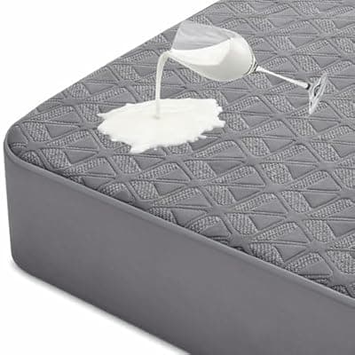 [AVIKEN] AVIKEN Waterproof Mattress Protector King Size, Soft Breathable Mattress Pad with Deep Pocket 8"-21", Noiseless 3D Air Fabric Cooling Mattress Cover for Bed, Machine Washable, Grey