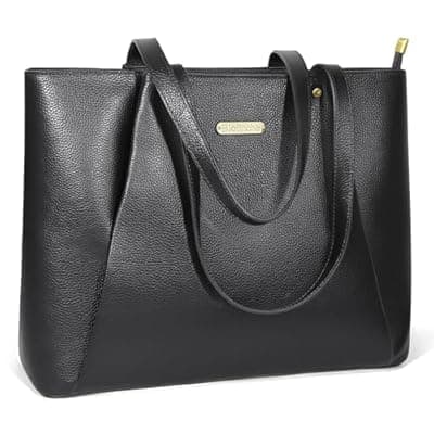 [Blofinche] Blofinche Genuine Leather Tote Bag for Women,15.6 Inch Laptop Bag, Large Work Purse for Office Travel Commuter