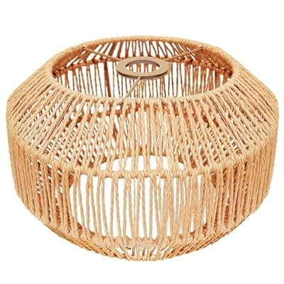 [LUCORUSC] LUCORUSC Hanging Light Rattan Lamp Shades Boho Lamp Shades, Woven LampShades for Floor Lamps Rattan Pendant Lights Boho Lamp Ceiling Light, Table Lamps, Plug in Pendant Light