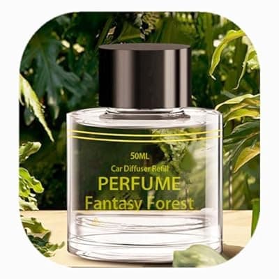 [ZYCZFC] Smart Car Air Fresheners Refill 50ML Made with Natural Plant Extracts Compatible with Various Car Diffuser Refill Universal Perfume Available for 3-5 Months (Fantasy Forest)