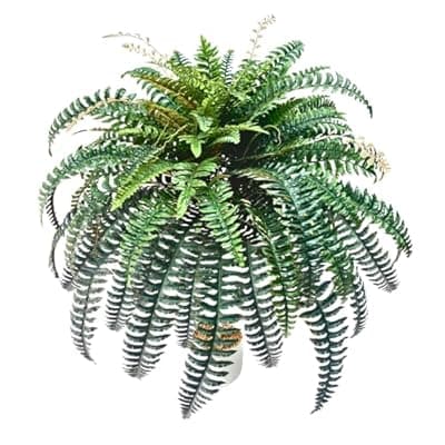 [NeosCA] NeosCA 90 Branches Giant Artificial Boston Ferns for Outdoors Large –UV Resistant Lifelike Faux Fern, Realistic Silk Greenery Plants Large Office, Home Decor,48 Inch Fake Fern Leaf Green.No Base.