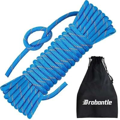 [Brobantle] Brobantle 10mm/12.7mm Arborist Rope,3825lbs-9000lbs Double Braided Arborist Bull Rope for Tree Rigging & Pulling,Heavy Duty Rope for Tree Work,Rappelling, Swing Sailing Hiking Camping