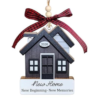 [YXOTJHS] House Warming Gifts New Home, Housewarming Gifts for Women, Couple, Homeowners, New House Gift Ideas - New Home Ornament 2026, First Christmas House Ornament